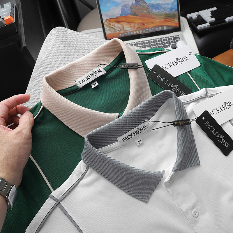 Áo Thun Nam Cổ Bẻ Pack Horse Thêu Nổi Chữ U.S.A (Có Size 3x) Áo Thun Nam Cổ Bẻ Pack Horse Thêu Nổi Chữ U.S.A (Có Size 3x)