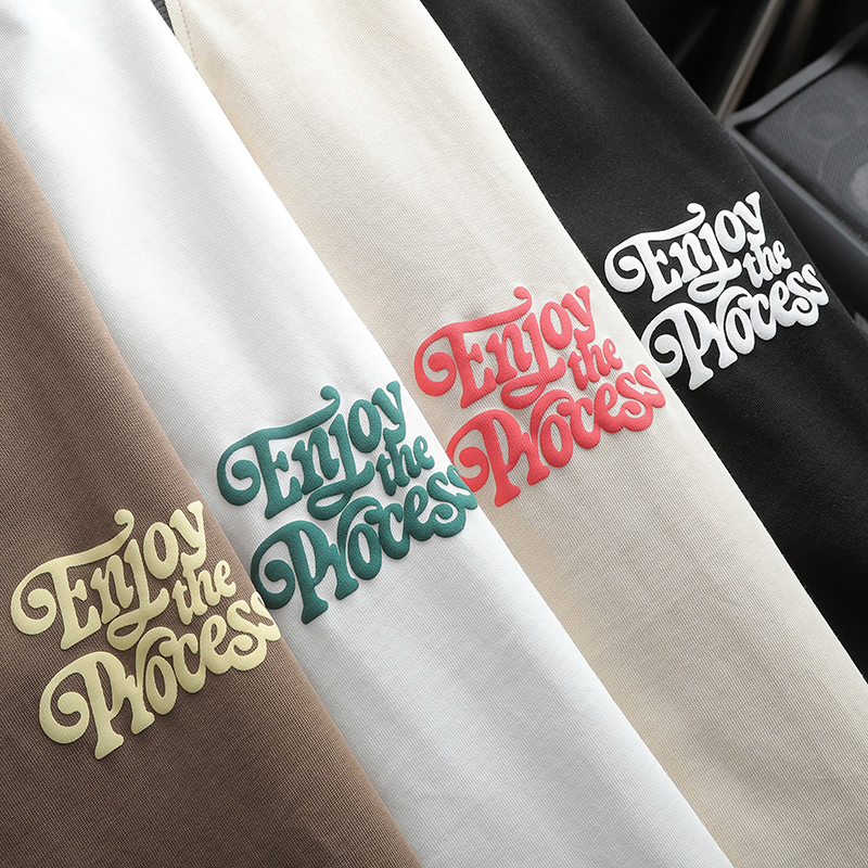 25592_z5988130755606-647e8c5b72d833be6b68acf9881fb753_20241102114137-12.jpg Áo Thun Nam Cổ Tròn Pack Horse In Nổi Chữ Enjoy The Process (Có Size 3x) - AB523