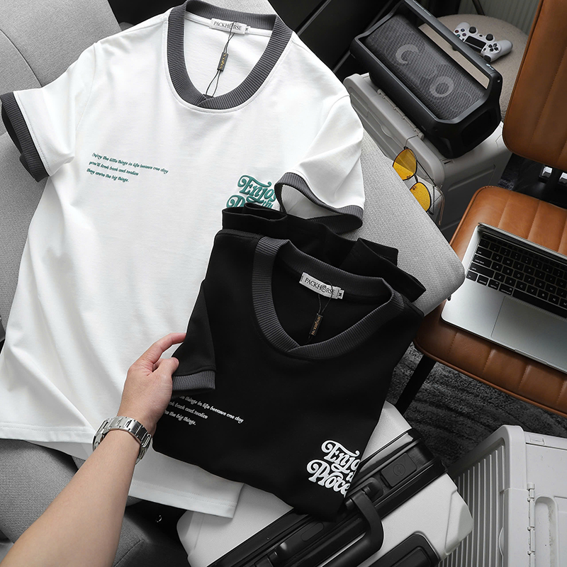 25592_z5988130784990-f4f3fdf667eeca7be7ae2d76fd22af6b_20241102114138-12.jpg Áo Thun Nam Cổ Tròn Pack Horse In Nổi Chữ Enjoy The Process (Có Size 3x) - AB523