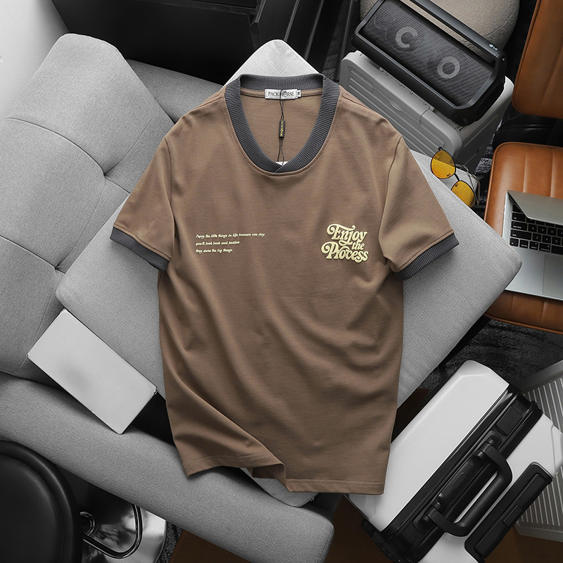 25592_z5988130823846-44b268394a5cc292f167354c6fb4bb41_20241102114140-12.jpg Áo Thun Nam Cổ Tròn Pack Horse In Nổi Chữ Enjoy The Process (Có Size 3x) - AB523
