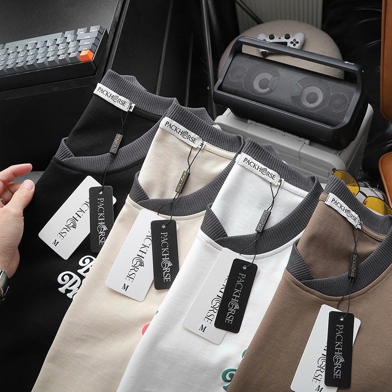 25592_z5988130830971-268dd2f59f30efa8e870b1edc002a992_20241102114141-12.jpg Áo Thun Nam Cổ Tròn Pack Horse In Nổi Chữ Enjoy The Process (Có Size 3x) - AB523