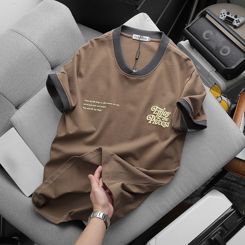 Áo Thun Nam Cổ Tròn Pack Horse In Nổi Chữ Enjoy The Process (Có Size 3x) Áo Thun Nam Cổ Tròn Pack Horse In Nổi Chữ Enjoy The Process (Có Size 3x)