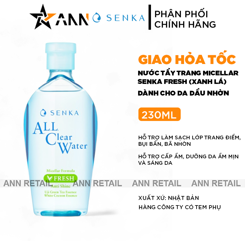 25616_khung-shopee-ann-retail-moi-0410-recovered_20241104180149-2.png Nước Tẩy Trang Senka All Clear Micellar Fresh Màu Xanh Lá 230ml - Dành Cho Da Dầu Nhờn - 4909978152888
