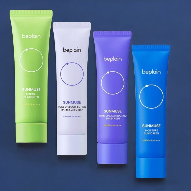 25621_4-chai-trang-bong-photoroom-2_20241105122309-1.jpg Kem Chống Nắng Beplain Sunmuse Màu Xanh Lá - Dành Cho Da Dầu Mụn 50ml - 8809623942023