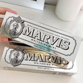 Kem Đánh Răng Marvis Whitening Mint Màu Bạc 85ml