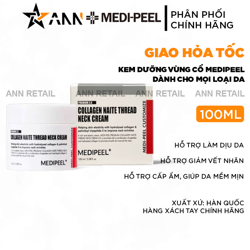 25663_1_20241107155844-2.png Kem Dưỡng Giảm Nhăn Vùng Cổ Medipeel Collagen Naite Thread Neck Cream 100ml - Hàng Xách Tay - 8809409345550