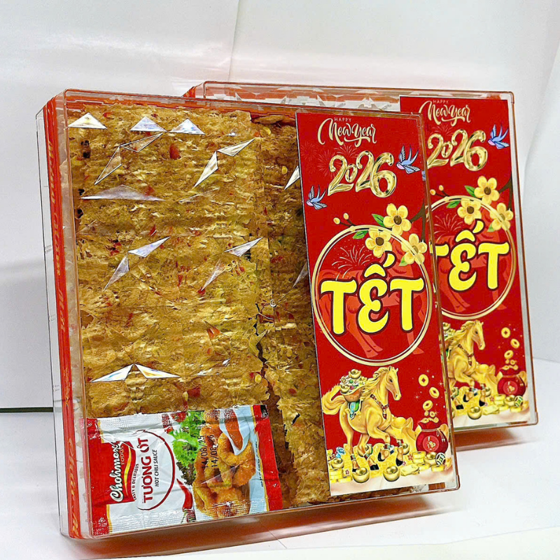 Bỏ sỉ hộp Mực Cán Tẩm Vị Ngôi Sao Lớn 400G Hộp Tết Bỏ sỉ hộp Mực Cán Tẩm Vị Ngôi Sao Lớn 400G Hộp Tết