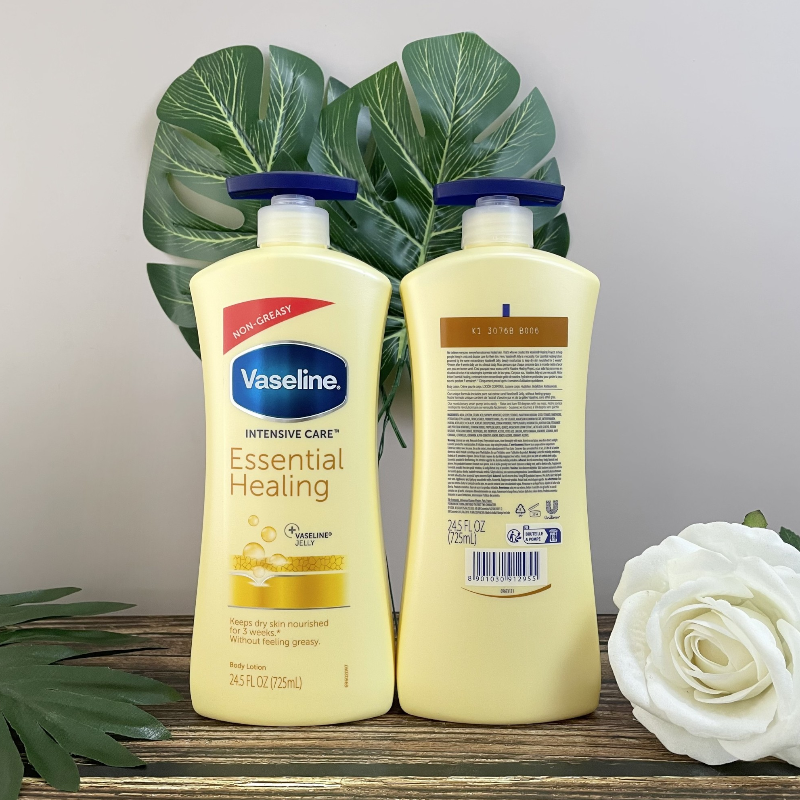 Sữa Dưỡng Thể Vaseline Intensive Care Essential Healing Màu Vàng 725ml - Hàng Xách Tay Sữa Dưỡng Thể Vaseline Intensive Care Essential Healing Màu Vàng 725ml - Hàng Xách Tay