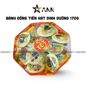 Hộp Bánh Đồng Tiền Việt Quất Bác Giác 170G Hộp Quà Tết 2026 - BDTVQHBG170
