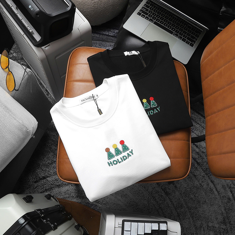 25784_z6038856641177-53b8e79743642a1cdb41352b0bab8288_20241118180739-1.jpg Áo Thun Nam Cổ Tròn Pack Horse Thêu Nổi Chữ Holiday (Có Size 3x) - AB525