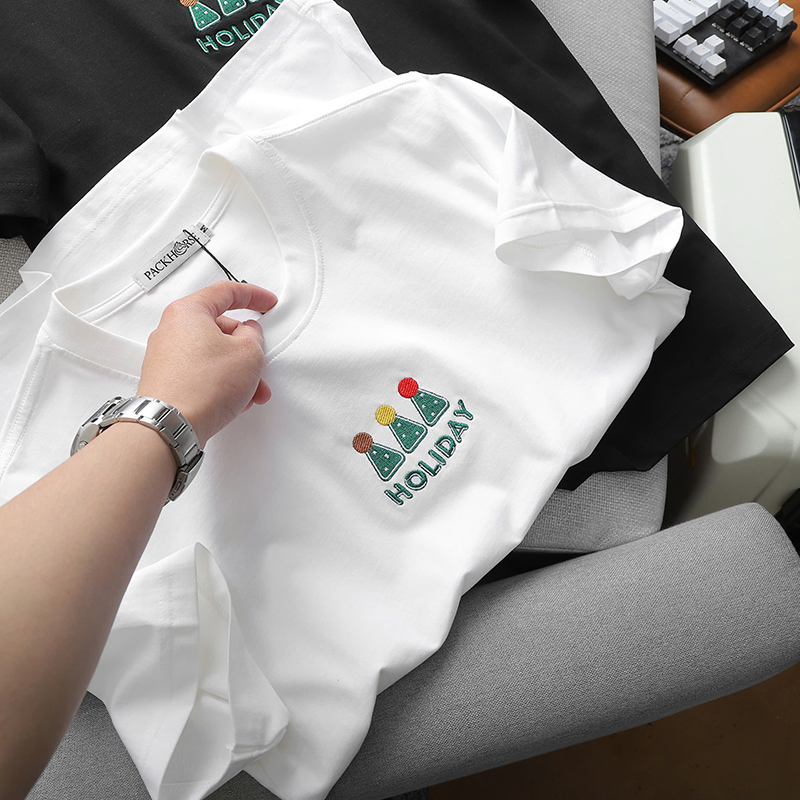 25784_z6038856666449-ee4035714ca1f439bd1c0fc54d0d9b0f_20241118180740-1.jpg Áo Thun Nam Cổ Tròn Pack Horse Thêu Nổi Chữ Holiday (Có Size 3x) - AB525