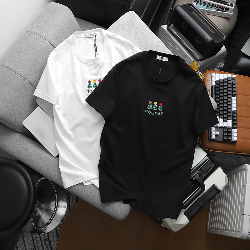 25784_z6038856672548-35be1657bceabce383fef0b7c5159d59_20241118180740-1.jpg Áo Thun Nam Cổ Tròn Pack Horse Thêu Nổi Chữ Holiday (Có Size 3x) - AB525