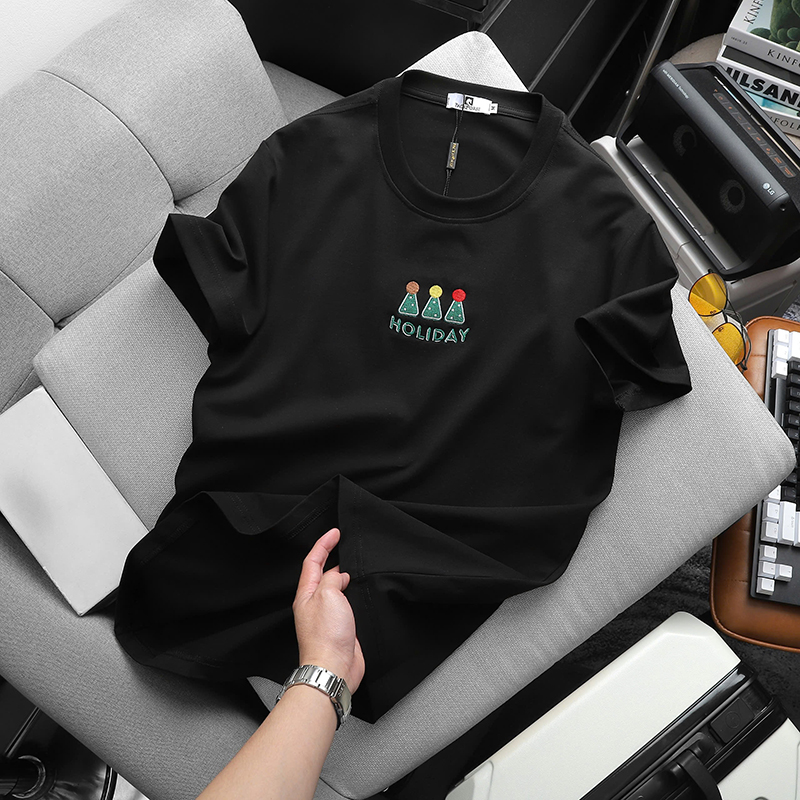 25784_z6038856676672-531b43b0da46fd1336014d5cf987d383_20241118180741-1.jpg Áo Thun Nam Cổ Tròn Pack Horse Thêu Nổi Chữ Holiday (Có Size 3x) - AB525