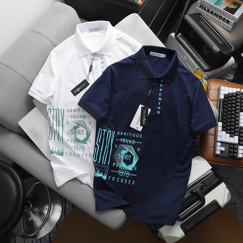 25801_z6058025269238-5a82b6f5ec52444b5317e8726a6a6e07_20241122144737-2.jpg Áo Thun Nam Cổ Bẻ Pack Horse In Chữ Stay 1978 Cao Cấp (Có Size 3x) - CS238