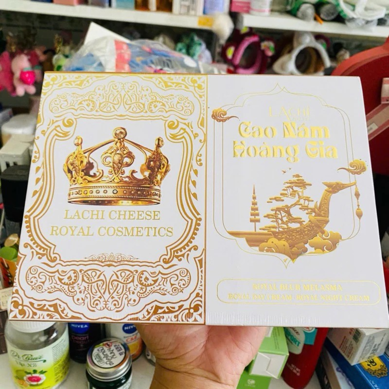 Combo Cao Nám Hoàng Gia Lachi (Serum + Kem Face Ban Ngày + Kem Face Ban Đêm) Giúp Mờ Nám Trắng Da