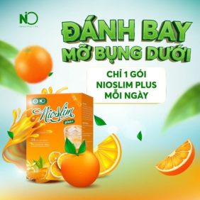 Siro NioSlim Plus + Vị Cam Thơm Ngon 15 Gói - Tặng 1 Hũ Detox Rau Xanh