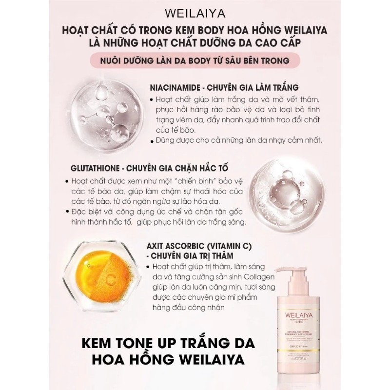 25846_kem-body-weilaiya-phu-photoroom-6_20241203104006-1.jpg Kem Body Trắng Da Weilaiya Hương Nước Hoa Natural Fragrance Body Cream SPF30 PA+++ 200ml - 6971025881391