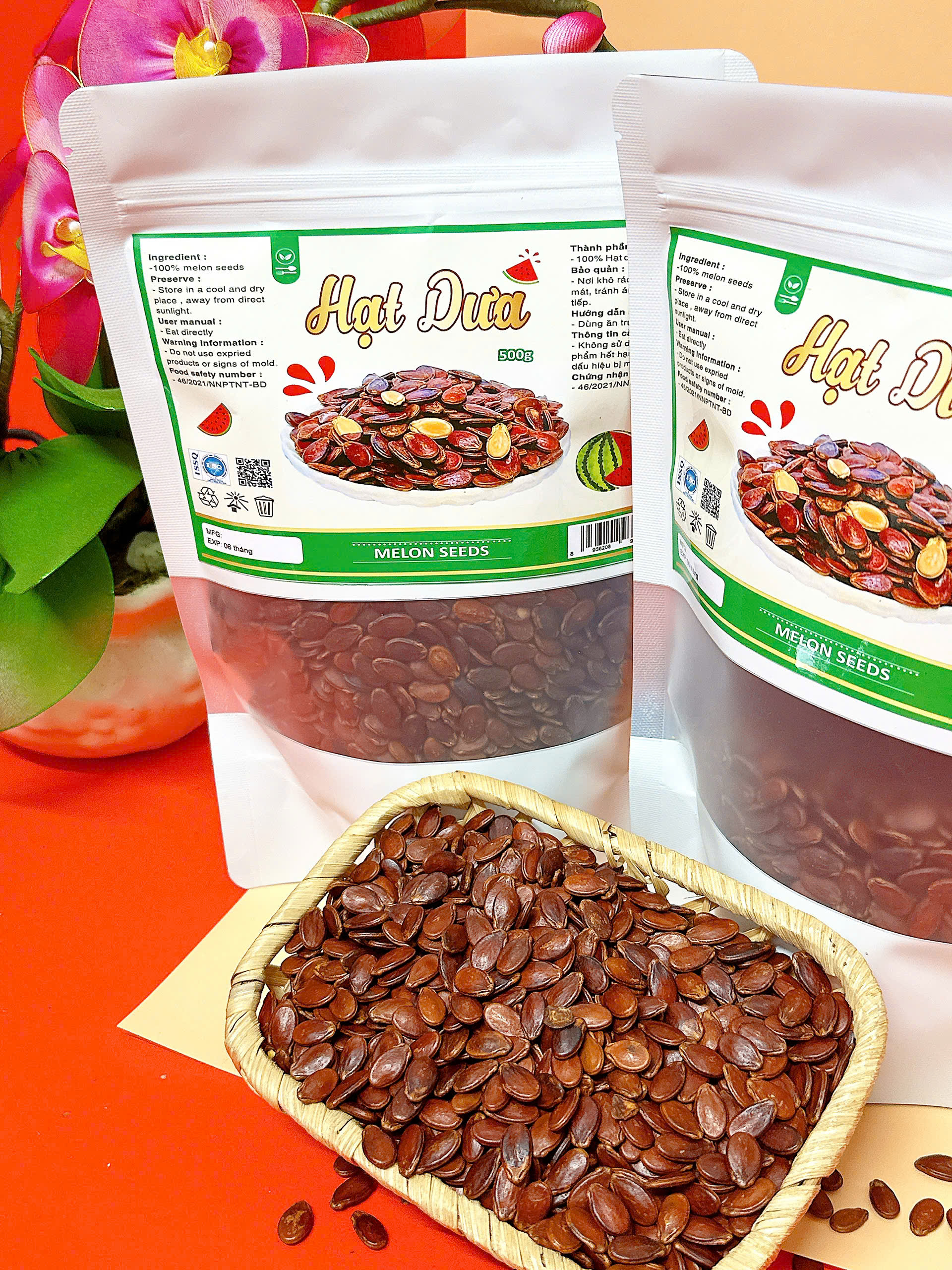 Bỏ sỉ hạt Dưa Túi Zip 500g Bỏ sỉ hạt Dưa Túi Zip 500g