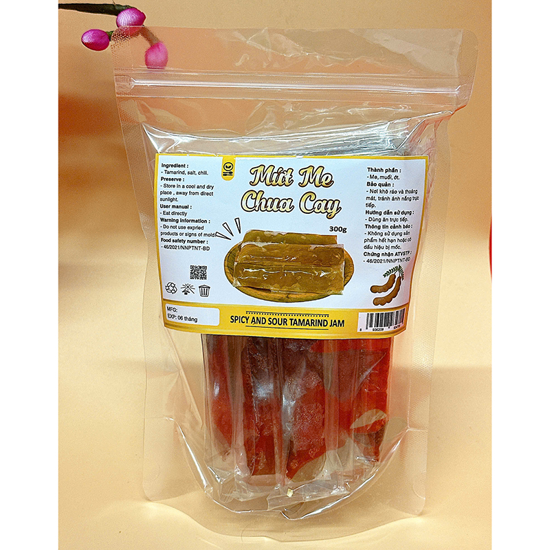 25877_z6125807600624-9e1eafb37225597565716cf983d86d0b_20241214161404-1.jpg Mứt Me Chua Cay Túi Zip 300g - MMCCTZ300