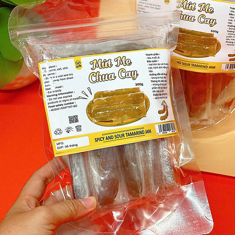 Giá sỉ mứt Me Chua Cay Túi Zip 300g Giá sỉ mứt Me Chua Cay Túi Zip 300g