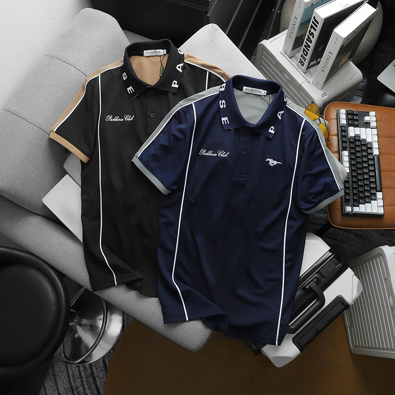 25882_z6123476615724-ec12c8250d8b8982f1a35ef7e50149cc_20241214173831-12.jpg Áo Thun Polo Nam Thêu Logo Con Ngựa & Chữ Packhorse Club (Có Size 3XL) - AB528