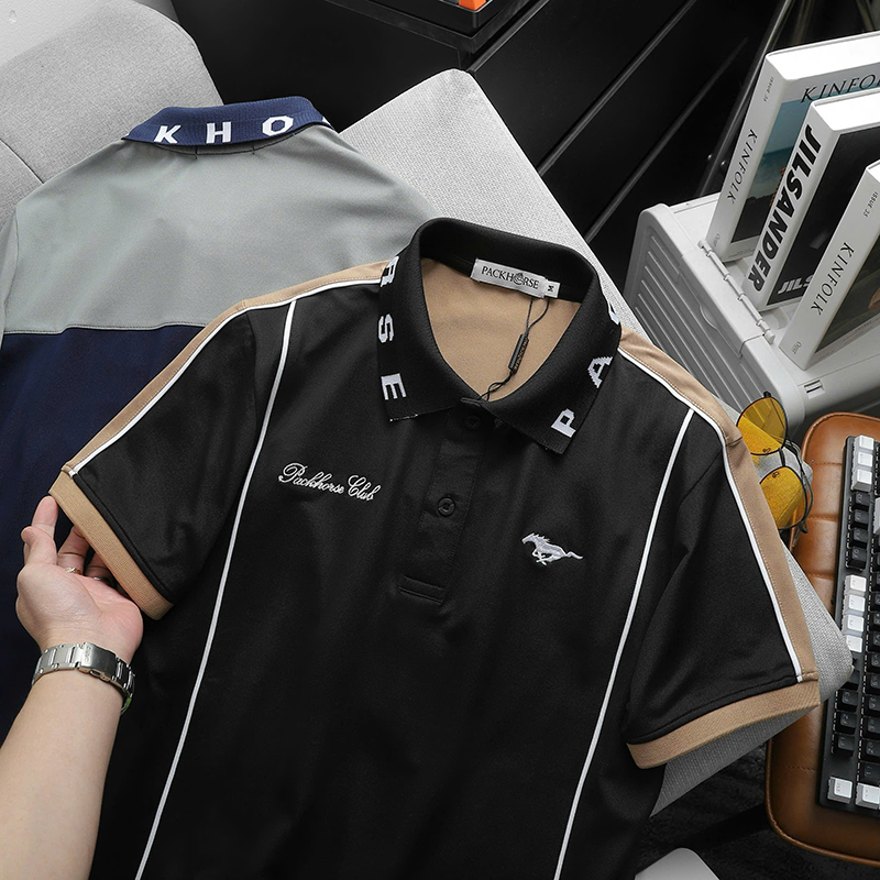 25882_z6123476636347-b6effb45c6313d30d1766c34523515a8_20241214173832-12.jpg Áo Thun Polo Nam Thêu Logo Con Ngựa & Chữ Packhorse Club (Có Size 3XL) - AB528