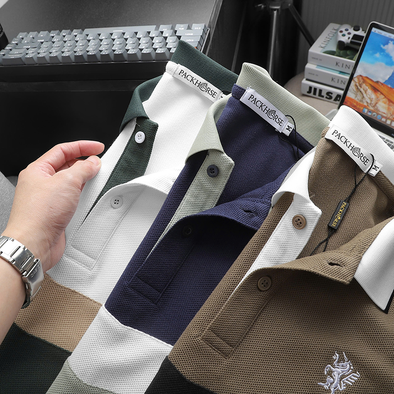 25891_z6138355903965-e30f18572d5582cdbcc8340a9b00d602_20241218162235-13.jpg Áo Thun Polo Nam Phối Ba Màu Thiêu Logo Trước Ngực (Có Size 3x) - AB533