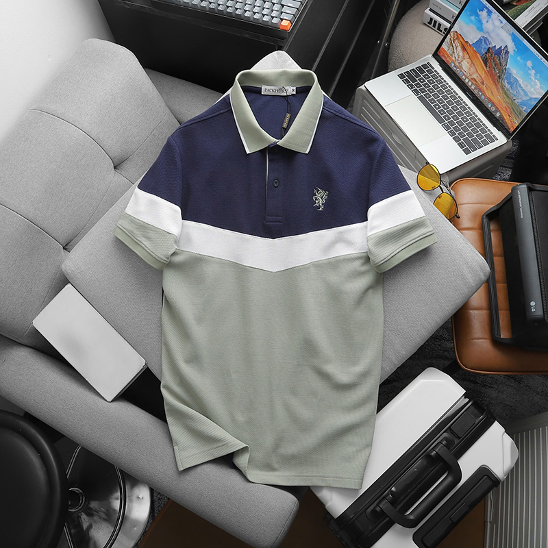 25891_z6138356051692-ea0997bd8314a5648bc87c70f40dd81a_20241218162233-13.jpg Áo Thun Polo Nam Phối Ba Màu Thiêu Logo Trước Ngực (Có Size 3x) - AB533