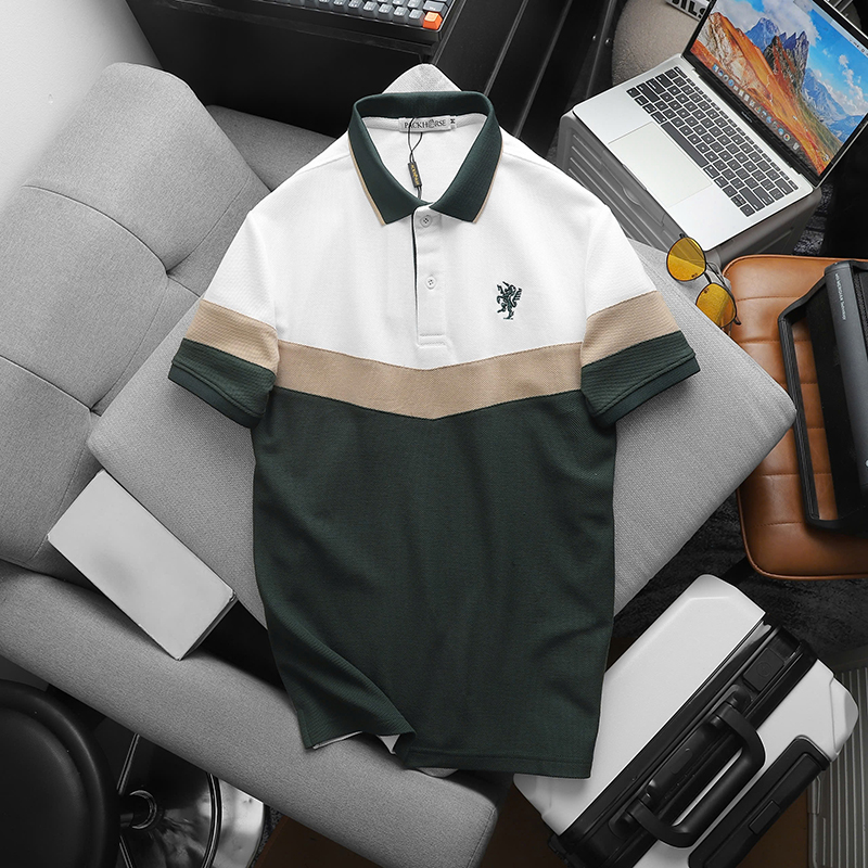 25891_z6138356063526-dde7ab15b6f7d04ed651ade94a1b263e_20241218162236-13.jpg Áo Thun Polo Nam Phối Ba Màu Thiêu Logo Trước Ngực (Có Size 3x) - AB533