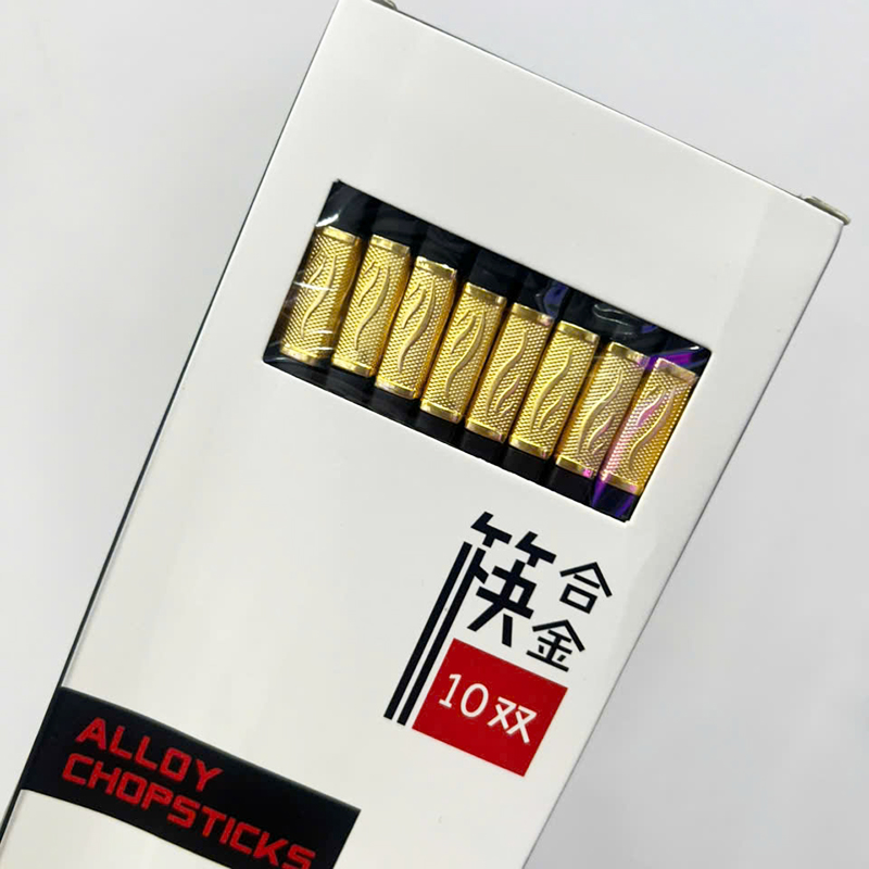 Bộ 10 Đôi Đũa Mạ Vàng Chống Trượt 24cm Bộ 10 Đôi Đũa Mạ Vàng Chống Trượt 24cm