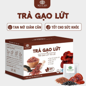 Trà Gạo Lứt Mychi 120g - Hộp 20 Túi x 6g