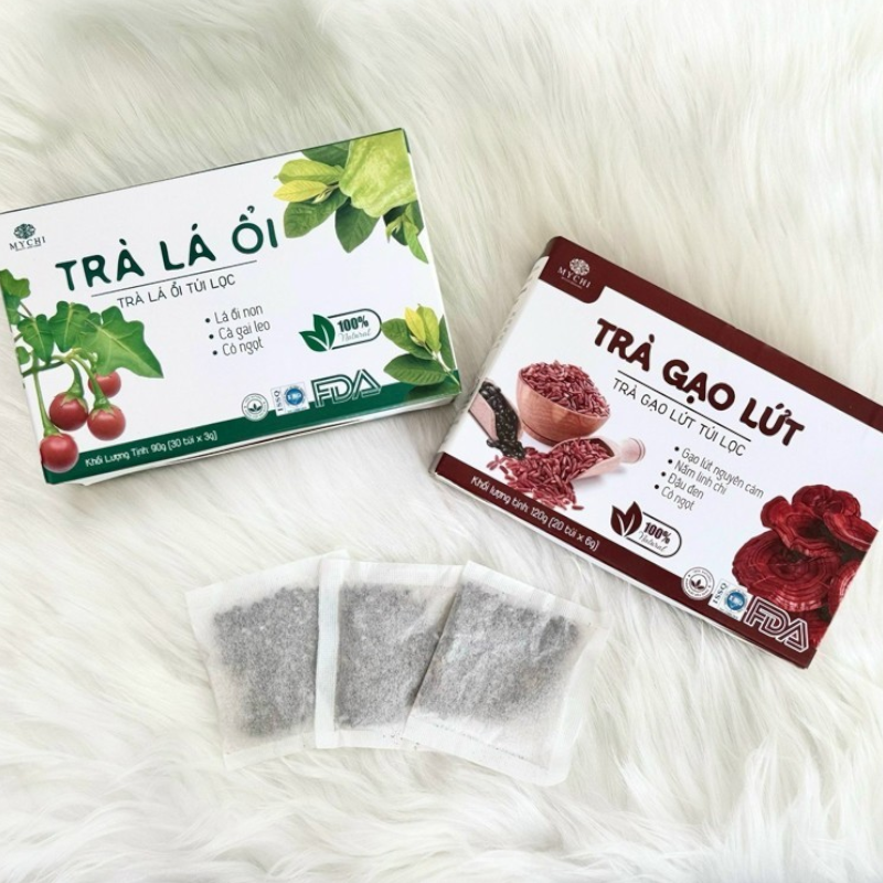 Shop sỉ trà Gạo Lứt Mychi 120g - Hộp 20 Túi x 6g Shop sỉ trà Gạo Lứt Mychi 120g - Hộp 20 Túi x 6g