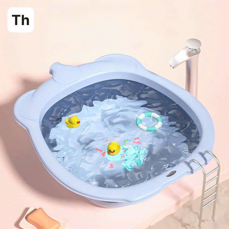 25928_z6219156128293-95dea70938c44216a1a00856c99660ce_20250114110349-2.jpg Chậu Gấp Gọn Hình Con Voi - Chậu Rửa Mặt Gấp Gọn Bằng Nhưa An Toàn Cho Bé 31,3×27,1×8,8cm - CRMCV