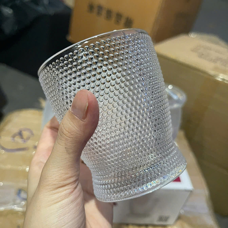 Bộ 6 Ly Thủy Tinh Chấm Bi - Cốc Thủy Tinh Cao Cấp 9.3x8.1x6.7cm Bộ 6 Ly Thủy Tinh Chấm Bi - Cốc Thủy Tinh Cao Cấp 9.3x8.1x6.7cm