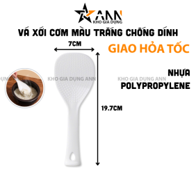Vá Xới Cơm - Muôi Xới Cơm Bằng Nhựa Chống Dính 7x19.7cm - VXC01