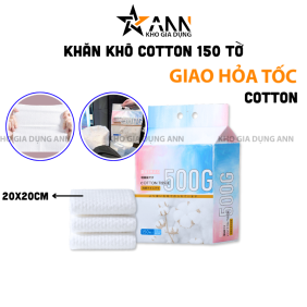 Khăn Khô Cotton 150 Tờ - Khăn Khô Đa Năng 20x20cm - KKCT01