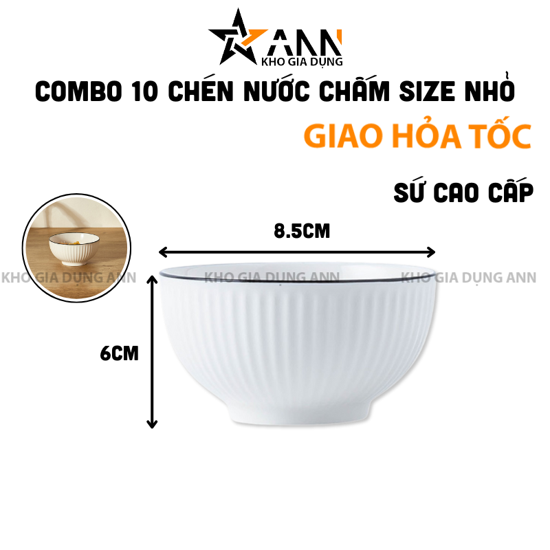 26047_377_20250320115349.png Combo 10 Chén Đựng Gia Vị Viền Đen - Chén Đựng Nước Chấm Bằng Sứ Cao Cấp 8,5x6cm - CDGV03