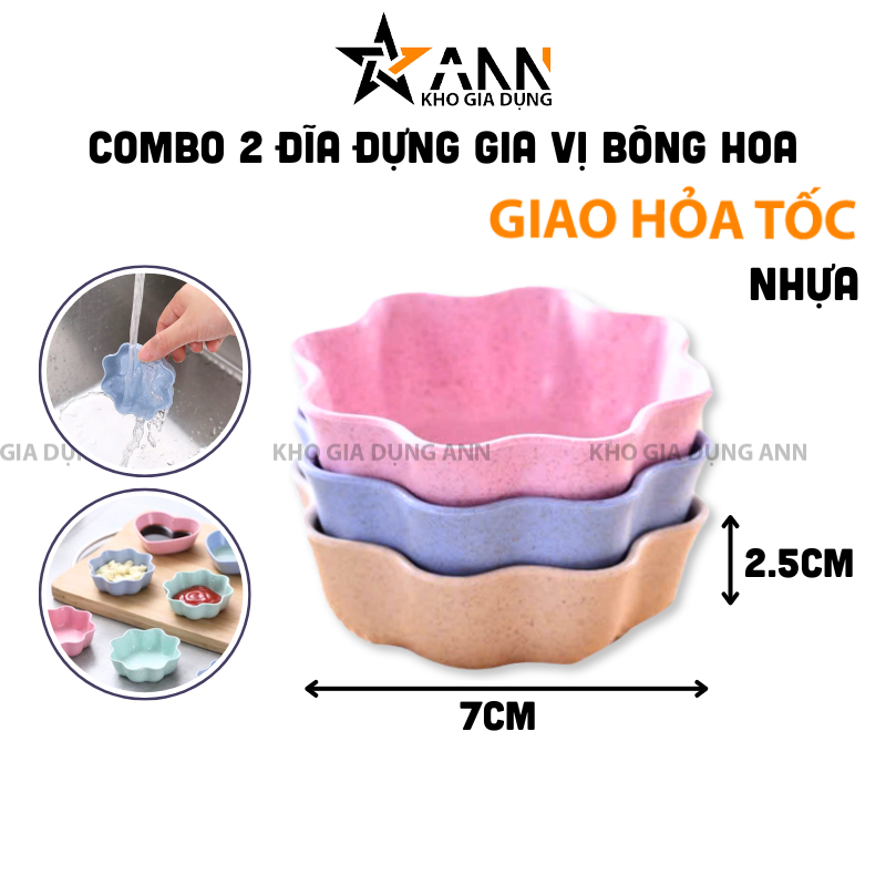26051_380_20250320115525.png Combo 2 Chén Đựng Gia Vị Hình Bông Hoa - Chén Đựng Nước Chấm Bằng Nhựa Cao Cấp 7x7x2.5cmcm - CDGV05