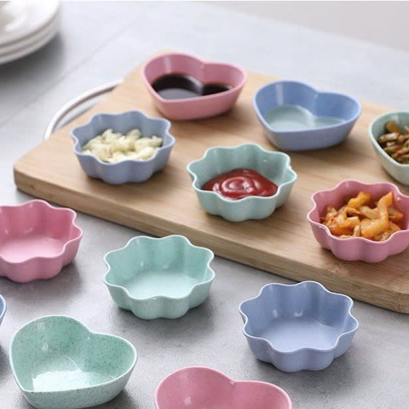 Bỏ sỉ combo 2 Chén Đựng Gia Vị Hình Bông Hoa - Chén Đựng Nước Chấm Bằng Nhựa Cao Cấp 7x7x2.5cmcm Bỏ sỉ combo 2 Chén Đựng Gia Vị Hình Bông Hoa - Chén Đựng Nước Chấm Bằng Nhựa Cao Cấp 7x7x2.5cmcm