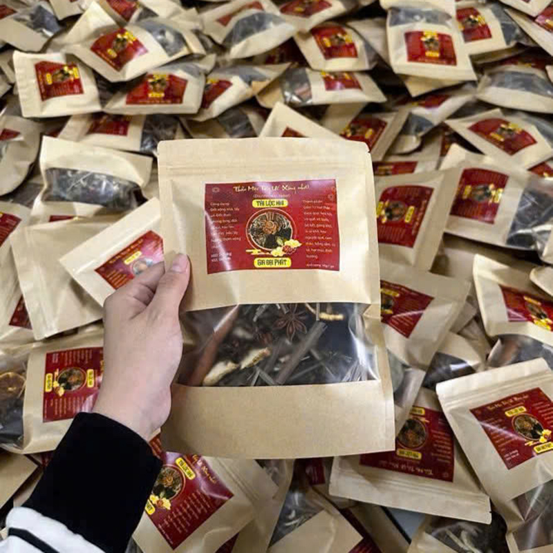 Gói Xông Nhà Giúp Chiêu Tài Lộc Đại Phát Gói 100gr Gói Xông Nhà Giúp Chiêu Tài Lộc Đại Phát Gói 100gr