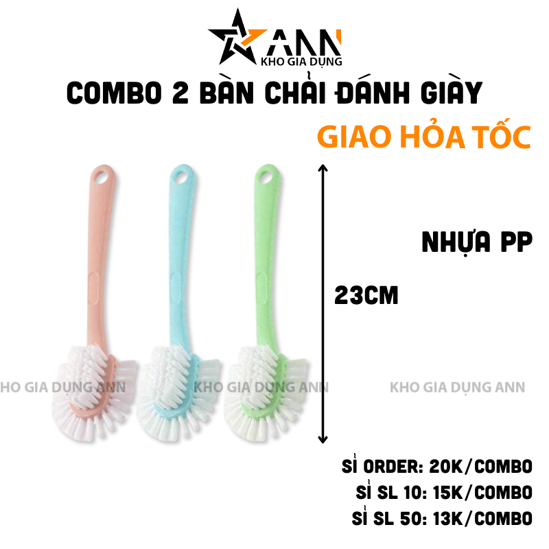 26096_2_20250206170823-2.png Combo 2 Bàn Chải Vệ Sinh Giày Dép Nhỏ Gọn 23cm - BCVSG01