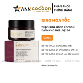 Thạch Hoa Hồng Cocoon Rose Aqua Gel Cream Giúp Dưỡng Ẩm Da 30ml - 8936217700438
