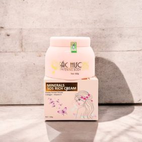 Kem Dưỡng Da Body Sắc Hương Minerals Sos Rich Cream - Màu Hồng 130ml