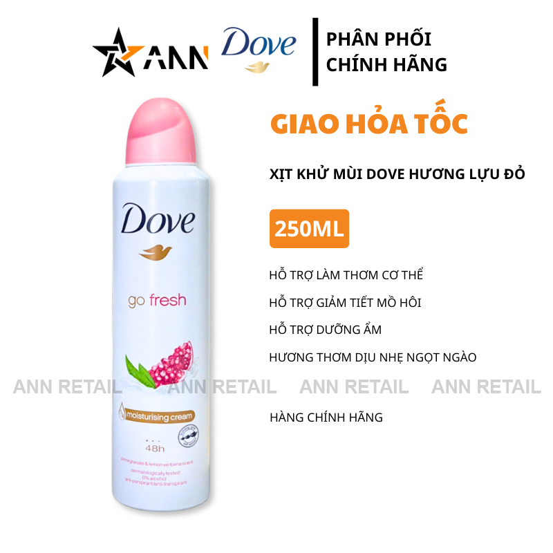 26128_4_20250319175629-1.png Xịt Khử Mùi Dove Hương Lựu Đỏ 250ml - Hương Thơm Ngọt Ngào Dịu Nhẹ - 8711600786257