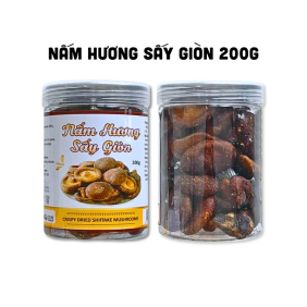 Nấm Hương Sấy Giòn Thơm Ngon 200g Hộp - NHSG200G