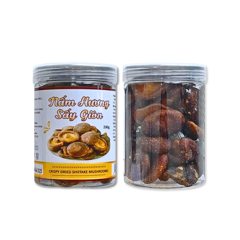 Nấm Hương Sấy Giòn Thơm Ngon 200g Nấm Hương Sấy Giòn Thơm Ngon 200g