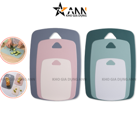 Set 3 Thớt Kháng Khuẩn Nhựa PP Chống Ẩm Mốc 35x25cm - 30x20cm -20x15cm - S3TKK01