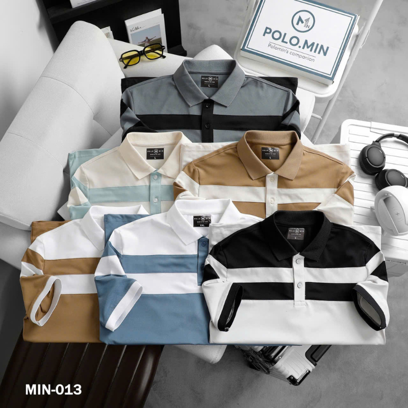 26170_55_20250325180735-1.png Áo Thun Nam Cổ Bẻ Sọc Ngang Phối Màu Trẻ Trung (Có Size 3XL) - CS251