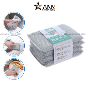 Set 4 Miếng Cọ Rửa Chén Bát Đĩa Đũa Cọ Xoong Nồi Tạo Bọt Đa Năng 10x8cm - MCRBDX02