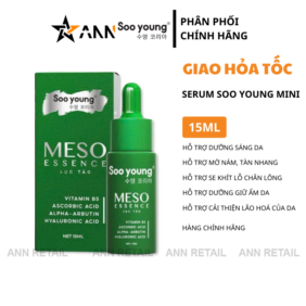 Serum Meso Essence Lục Tảo Soo Young Mini 15ml Hàng Cao Cấp - Dành Cho Da Nám - 8938532152305